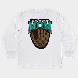 Baseball Mom T-shirt Kids Long Sleeve T-Shirt